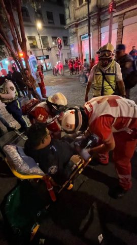 Violencia en exceso presente en la marcha del 2 de octubre en la CDMX Fotos: redes sociales
