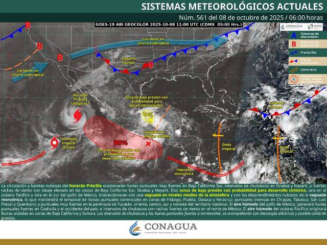 SE PRONOSTICAN LLUVIAS PUNTUALES INTENSAS EN ZONAS DE HIDALGO, PUEBLA, OAXACA Y VERACRUZ.- clamorsocial.com