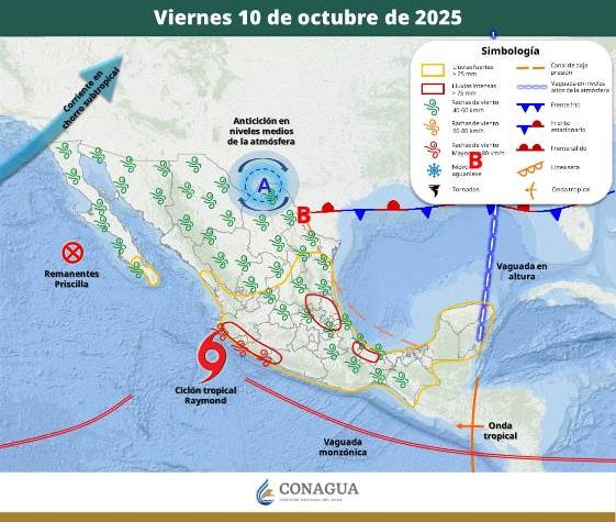 LLUVIAS PUNTUALES INTENSAS EN SAN LUIS POTOSÍ, JALISCO, COLIMA, MICHOACÁN, QUERÉTARO, HIDALGO, PUEBLA, GUERRERO Y VERACRUZ.- clamorsocial.com