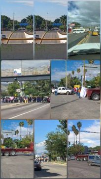 Sección 22 da inicio a los bloqueos en diferentes cruceros de la capital oaxaqueña.- clamorsocial.com