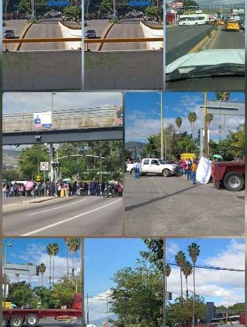 Sección 22 da inicio a los bloqueos en diferentes cruceros de la capital oaxaqueña.- clamorsocial.com
