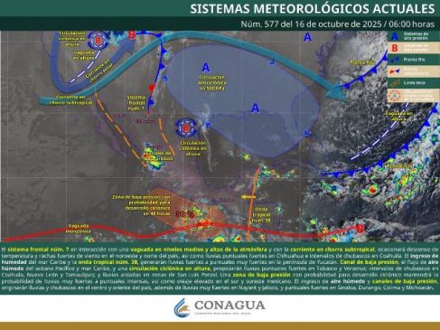 SE PREVÉN LLUVIAS PUNTUALES INTENSAS EN OAXACA Y CHIAPAS.- clamorsocial.com