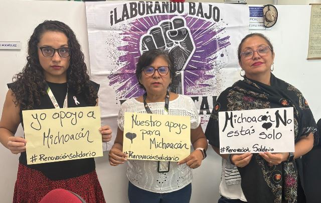 Trabajadores del Poder Judicial de la Federación de Michoacán realizan paro de labores con toma de sedes