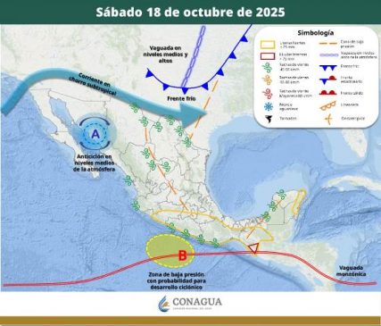 SE PREVÉN LLUVIAS MUY FUERTES CON PUNTUALES INTENSAS EN ZONAS DE CHIAPAS, Y PUNTUALES MUY FUERTES EN ZONAS DE OAXACA Y GUERRERO.- clamorsocial.com