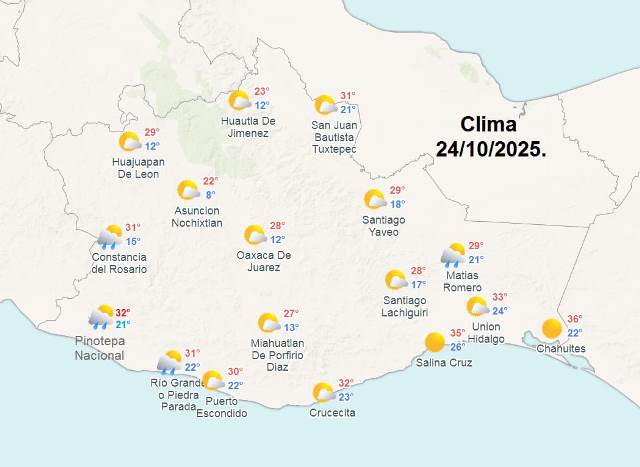 LLUVIAS PUNTUALES FUERTES EN ZONAS DE OAXACA Y CHIAPAS.- clamorsocial.com