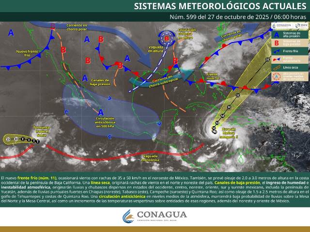 LLUVIAS PUNTUALES FUERTES EN CHIAPAS, CHUBASCOS EN GUERRERO Y OAXACA.- clamorsocial.com