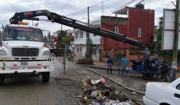 Se implementan acciones emergentes en Veracruz, Hidalgo, San Luis Potosí, Puebla y Querétaro Foto: Comunicado CONAGUA
