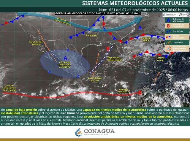 SE PRONOSTICAN INTERVALOS DE CHUBASCOS EN ZONAS DE GUERRERO, OAXACA, CHIAPAS, TABASCO, CAMPECHE, YUCATÁN Y QUINTANA ROO.- CLAMORSOCIAL.COM