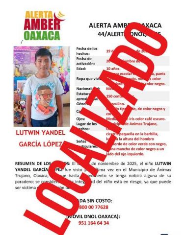 =FISCALÍA INFORMA= Localiza FGEO a menor de edad reportado como No Localizado