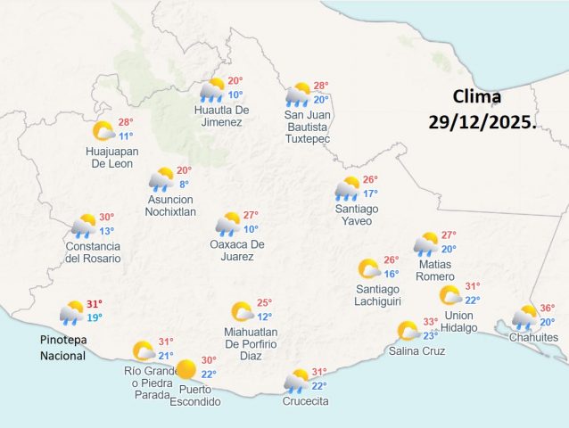 SE PRONOSTICAN LLUVIAS FUERTES A INTENSAS EN ESTADOS DE ORIENTE Y SURESTE DE MÉXICO, ASÍ COMO EVENTO DE NORTE INTENSO EN COSTAS DE VERACRUZ Y OAXACA.