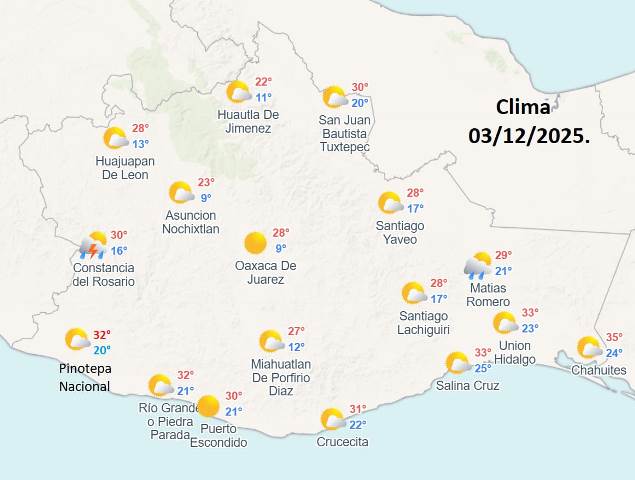 CHUBASCOS Y POSIBLES DESCARGAS ELÉCTRICAS EN GUERRERO, OAXACA Y CHIAPAS.