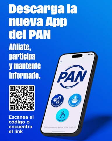 PAN Lanza Aplicación Móvil para Impulsar Afiliación y Abrir Candidaturas a Ciudadanía Foto: redes sociales