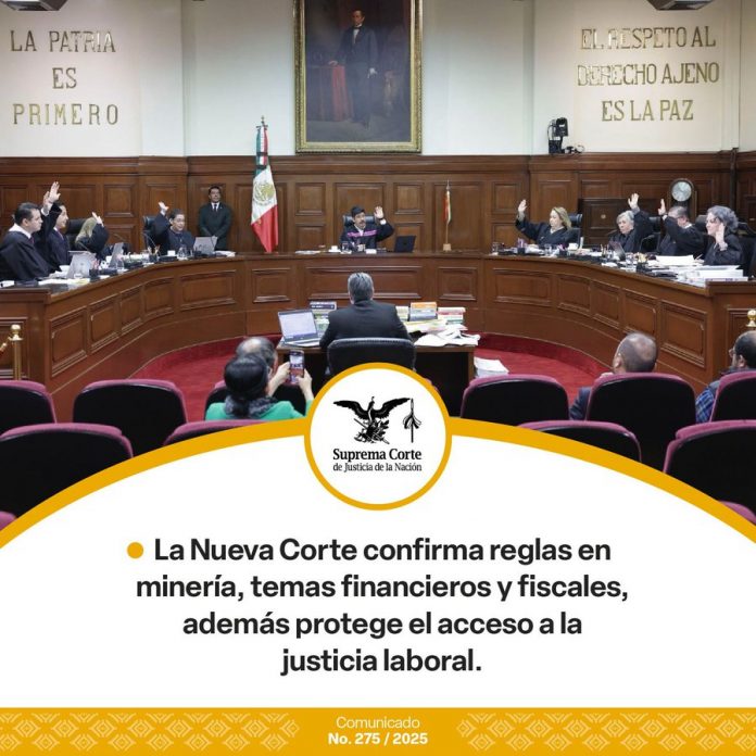 LA NUEVA CORTE CONFIRMA REGLAS EN MINERÍA, TEMAS FINANCIEROS Y FISCALES, ADEMÁS PROTEGE EL ACCESO A LA JUSTICIA LABORAL