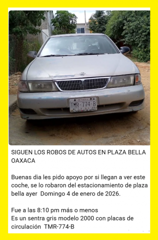DENUNCIAN OLA DE ROBOS, FALTA DE SEGURIDADY COBROINDEBIDO Y ABUSIVO EN PLAZA BELLA OAXACA AL INICIO DE 2026 Fotos: redes sociales