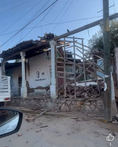 En redes sociales circulan imágenes de las afectaciones registradas en San Marcos, Guerrero
