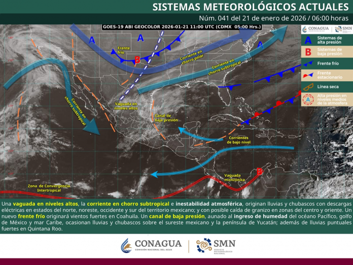 LLUVIAS PUNTUALES FUERTES EN ZONAS DE QUINTANA ROO